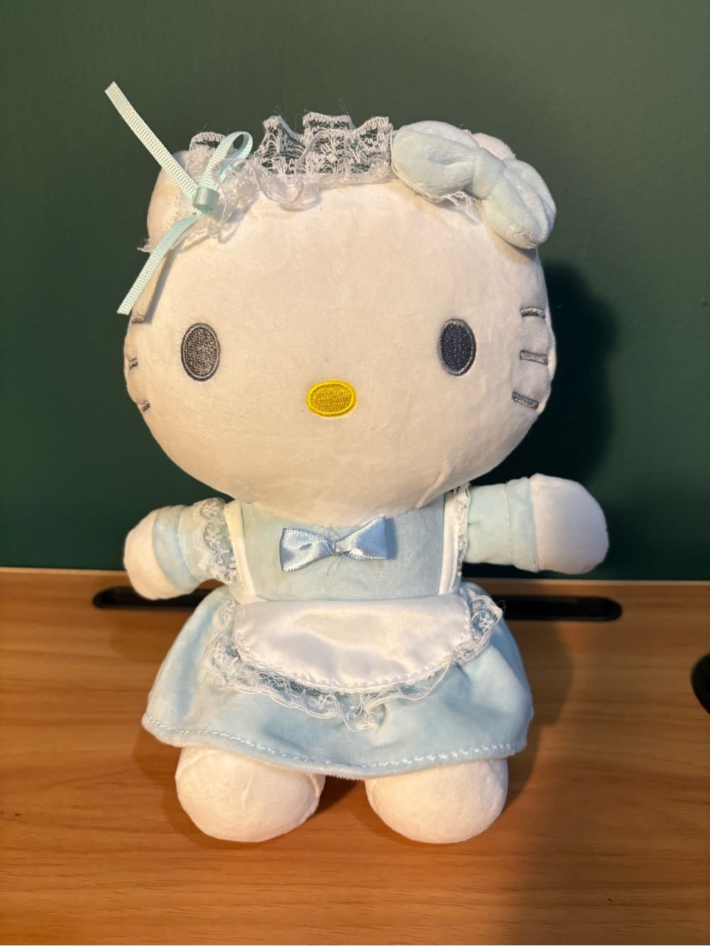 Hello Kitty Plush in Light Blue Maid Outfit